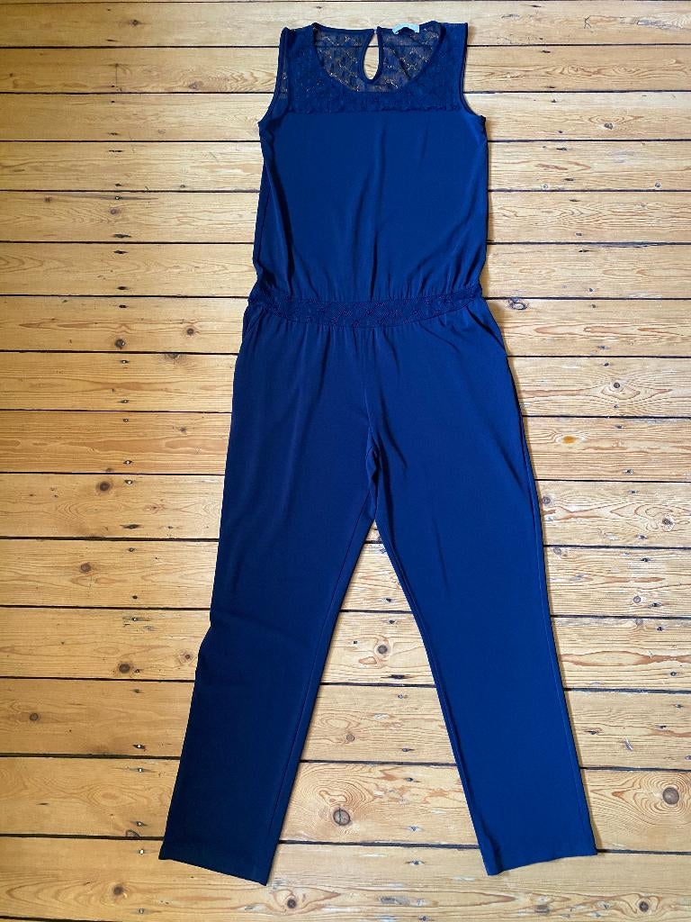 Donkerblauwe jumpsuit, merk SENSO, mt 40, in perfecte staat, Maat 38/40 (M), Blauw, Senso, Ophalen of Verzenden