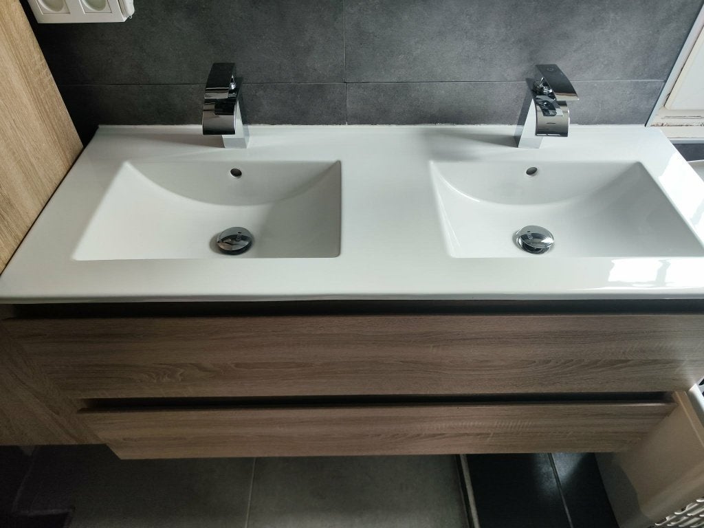 Meuble de salle de bain allibert 120cm, 25 à 50 cm, Meuble lavabo, Comme neuf, Enlèvement