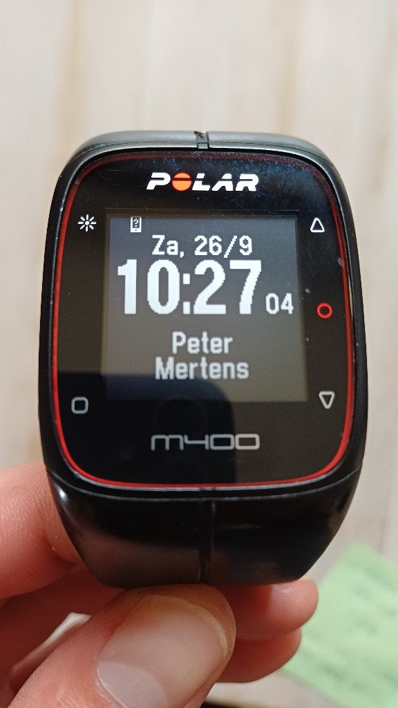 Sporthorloge Polar M400, prima staat, Ophalen of Verzenden, Gebruikt, Zwart, Polar