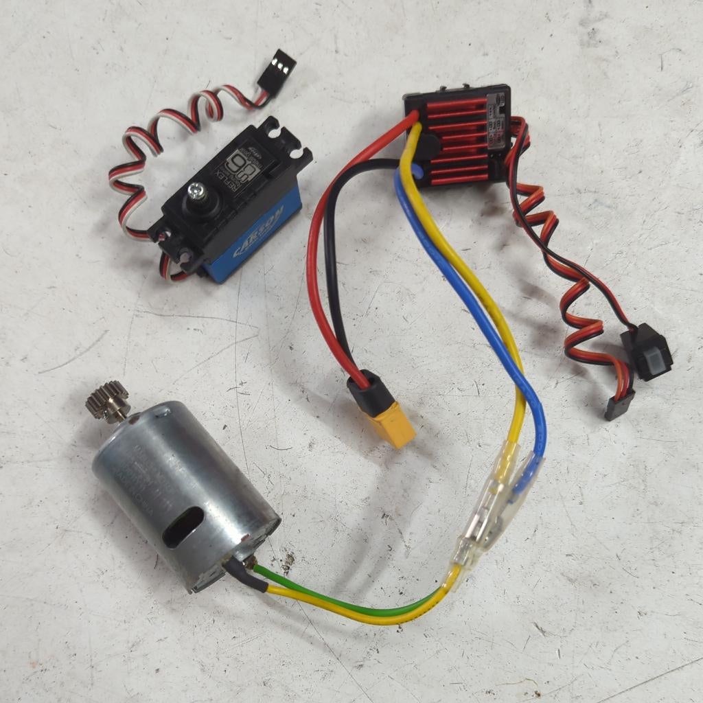 Tamiya / Carson elektronica uit M-05 als nieuw (TT-02, TT-01, Elektro, Ophalen of Verzenden, Zo goed als nieuw, Schaal 1:10