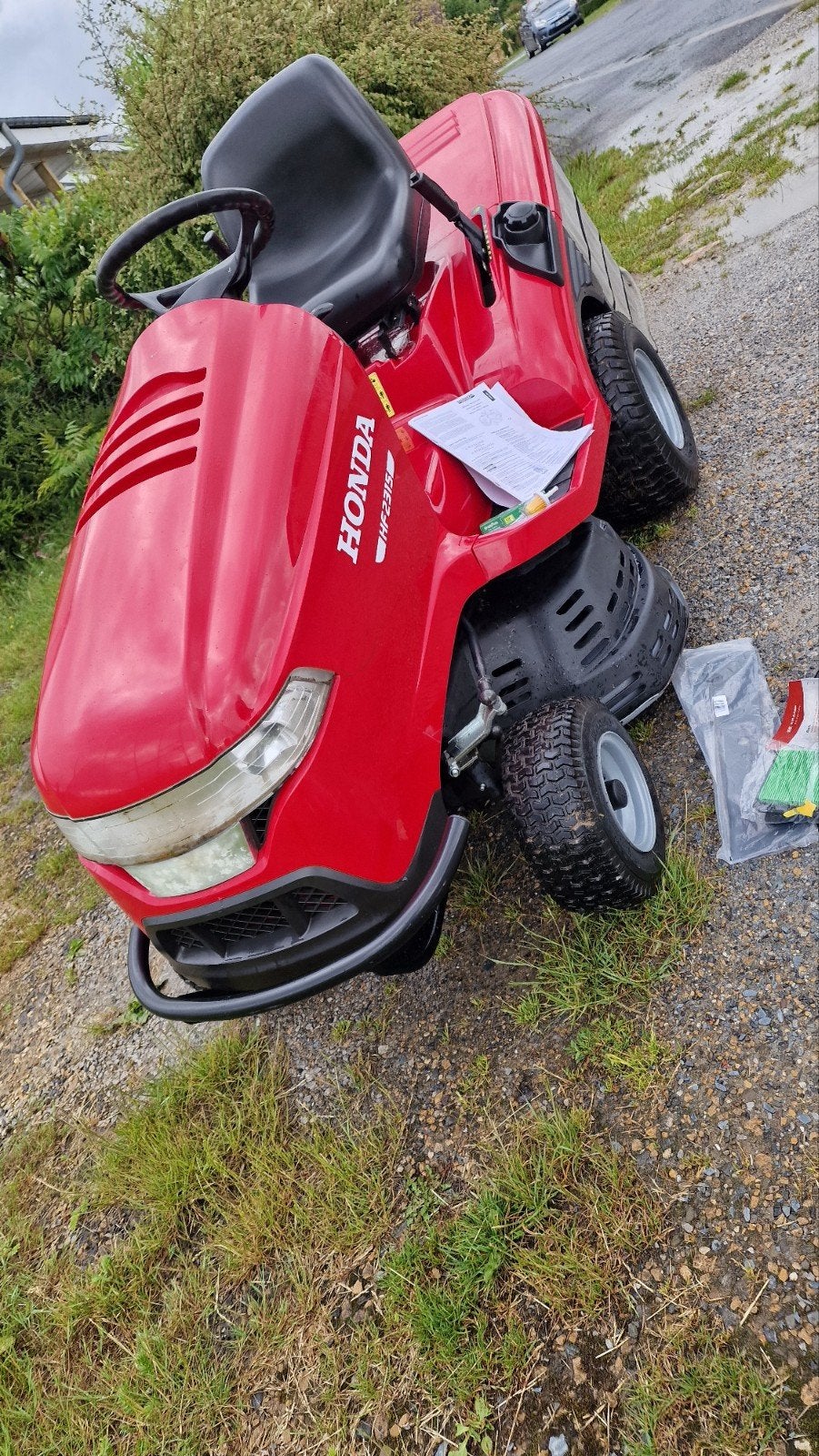 Tracteur tondeuse Honda HF 2315, Jardin & Terrasse, Honda, Comme neuf, Enlèvement, 90 à 120 cm