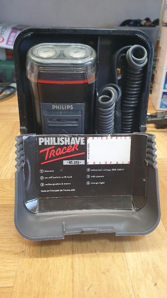 jw1400: Vintage oplaadbare philips HS345 tracer  100% ok, Elektronische apparatuur, Ophalen of Verzenden, Gebruikt, Scheren en Epileren