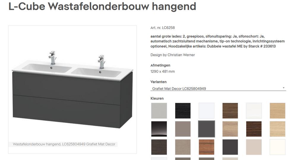 Duravit lavabo badkamer meubel, Enlèvement, Comme neuf