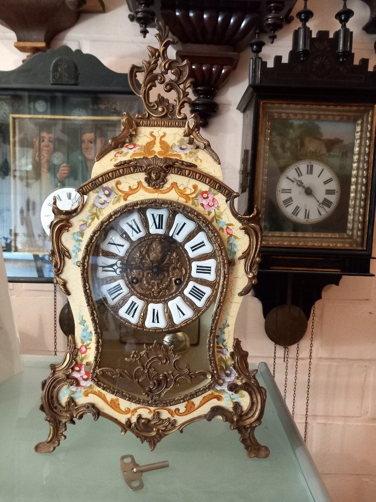 Boulle pendule klok, Antiek en Kunst, Antiek | Klokken, Ophalen of Verzenden