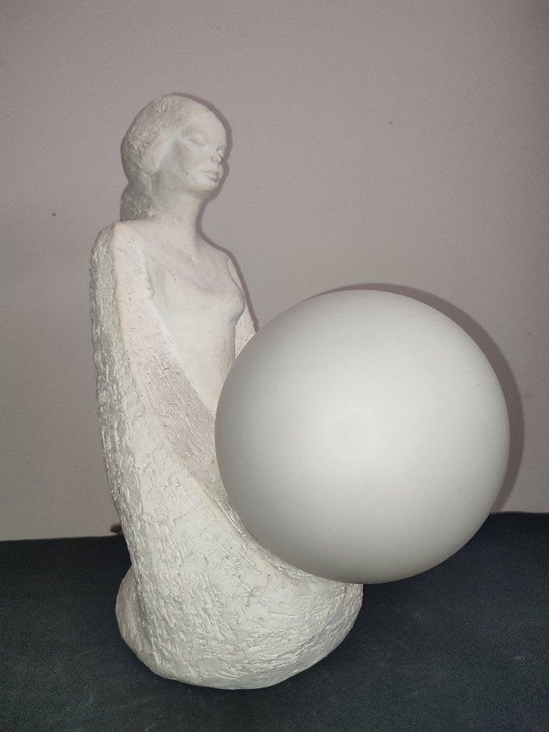 Vintage  aardewerk lamp, Enlèvement ou Envoi