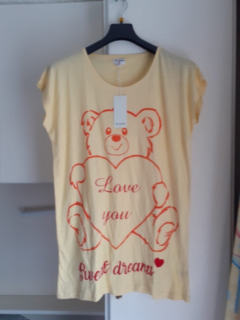 Ted Lapidus nachtkleedje taille unique, Kleding | Dames, Ophalen, Geel, Nieuw, Korte mouw