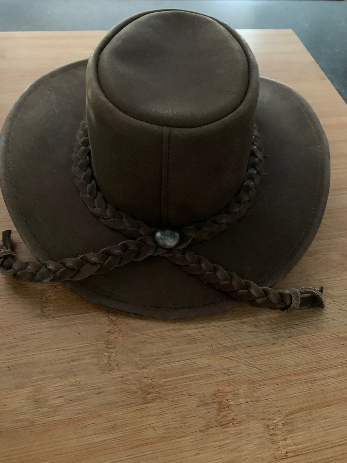 Cowboyhoed , echt leder bruin, Vêtements | Femmes, Chapeaux & Casquettes, Enlèvement, Comme neuf, Chapeau