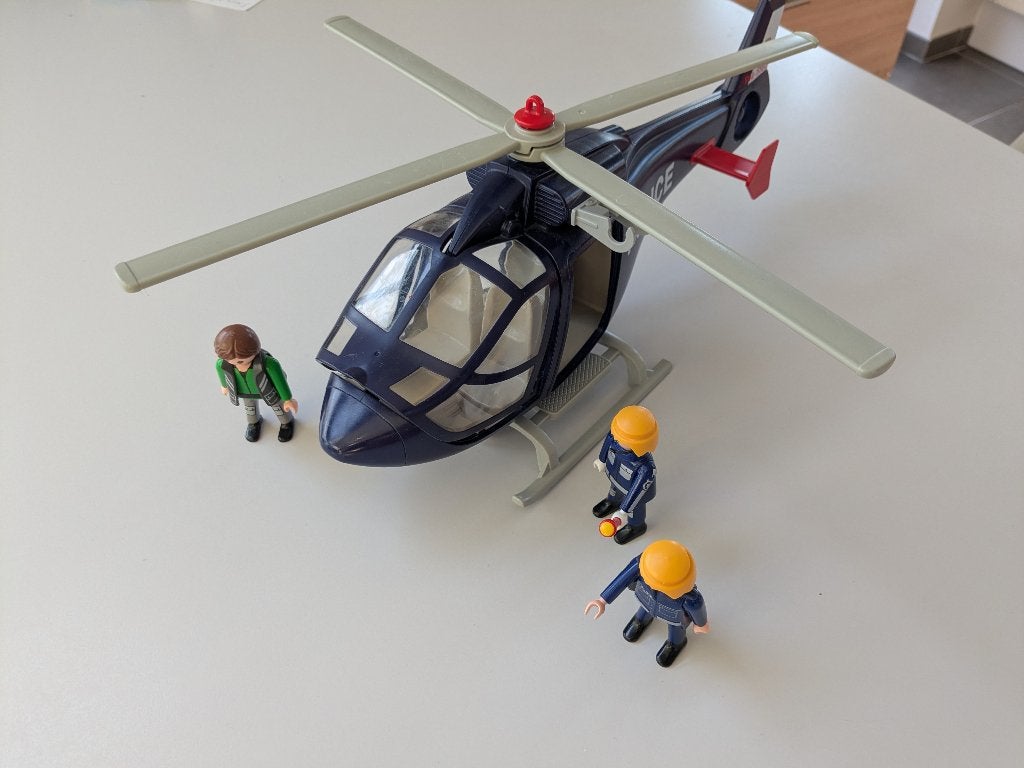 Hélicoptère de police Playmobil 5183, Enlèvement ou Envoi, Utilisé