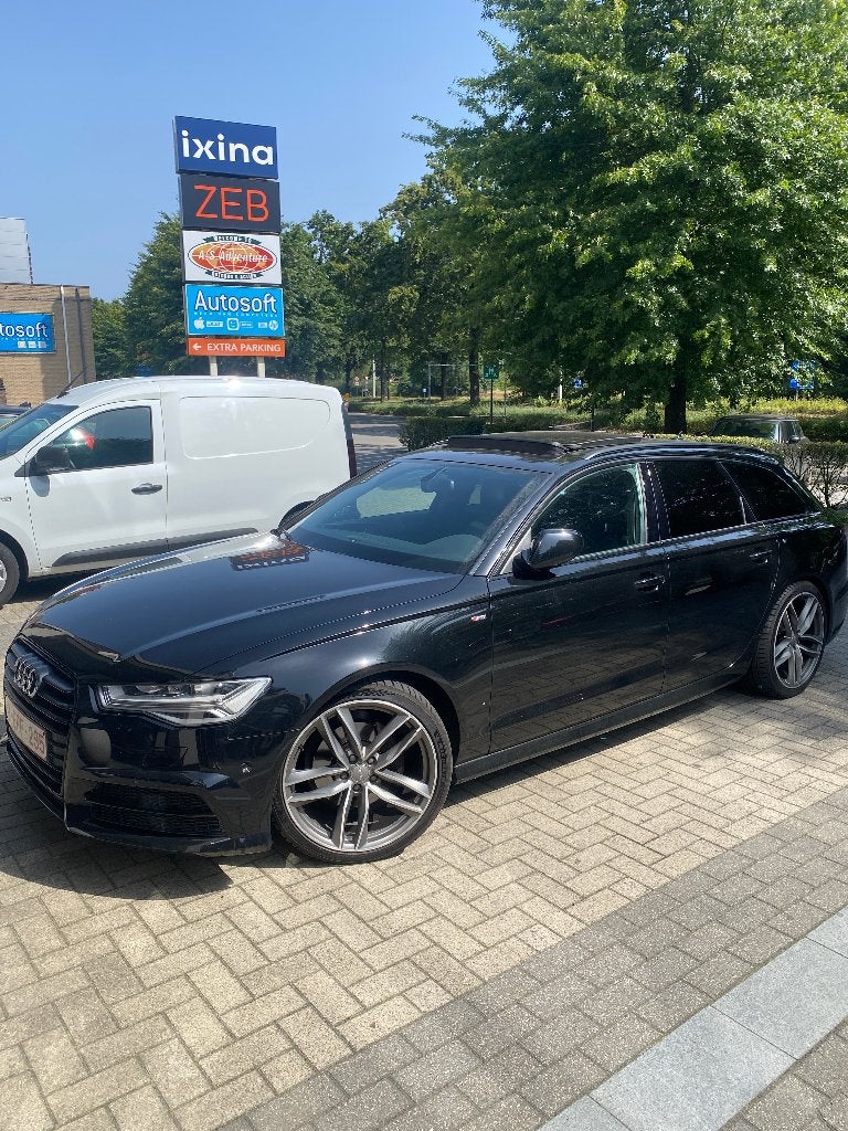 Audi A6 Sline Full, Auto's, Audi, Zwart, Zwart, Diesel, Particulier