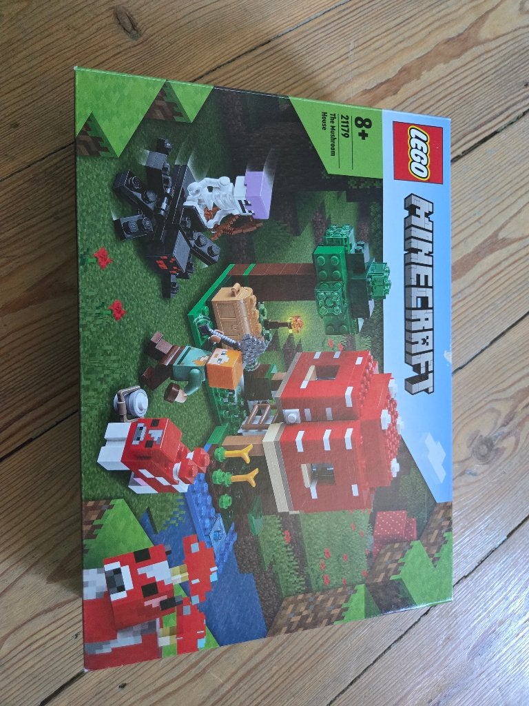 lego minecraft paddenstoelenhuis 21179, Kinderen en Baby's, Minecraft, Lego, Ophalen of Verzenden, Zo goed als nieuw