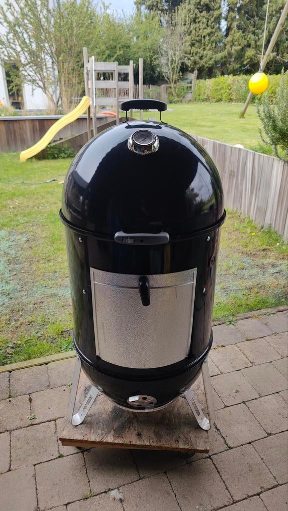Weber Smokey Mountain 57 cm, Tuin en Terras, Ophalen, Zo goed als nieuw, Weber