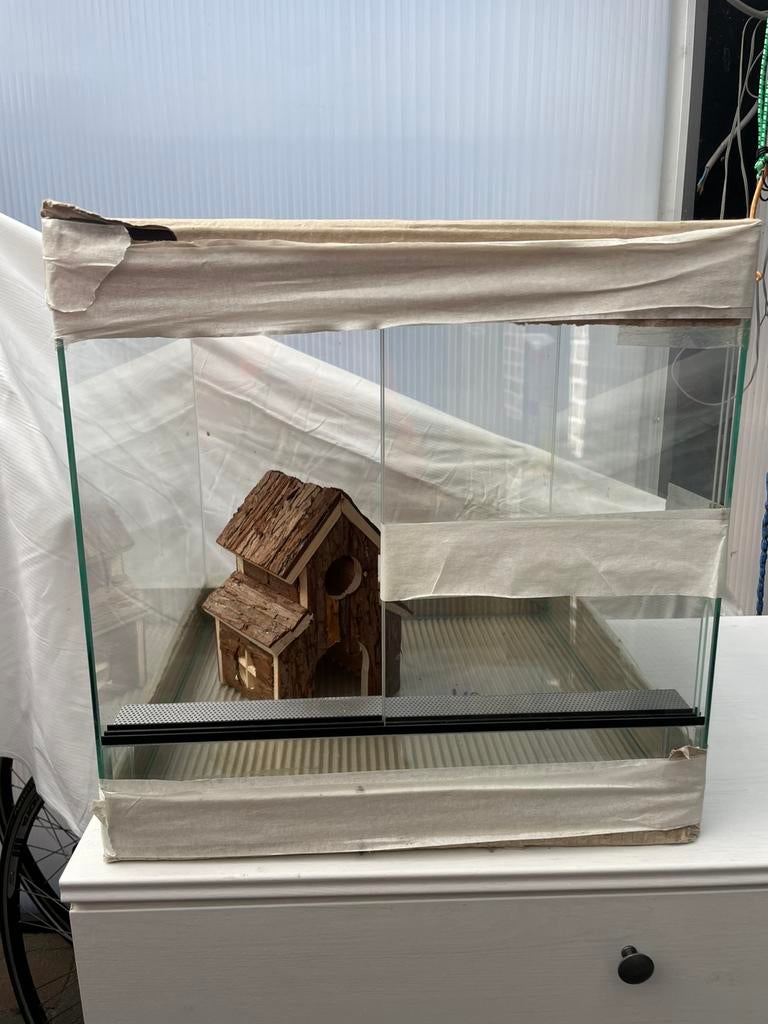 Terrarium 40x40x40, Dieren en Toebehoren, Ophalen, Zo goed als nieuw