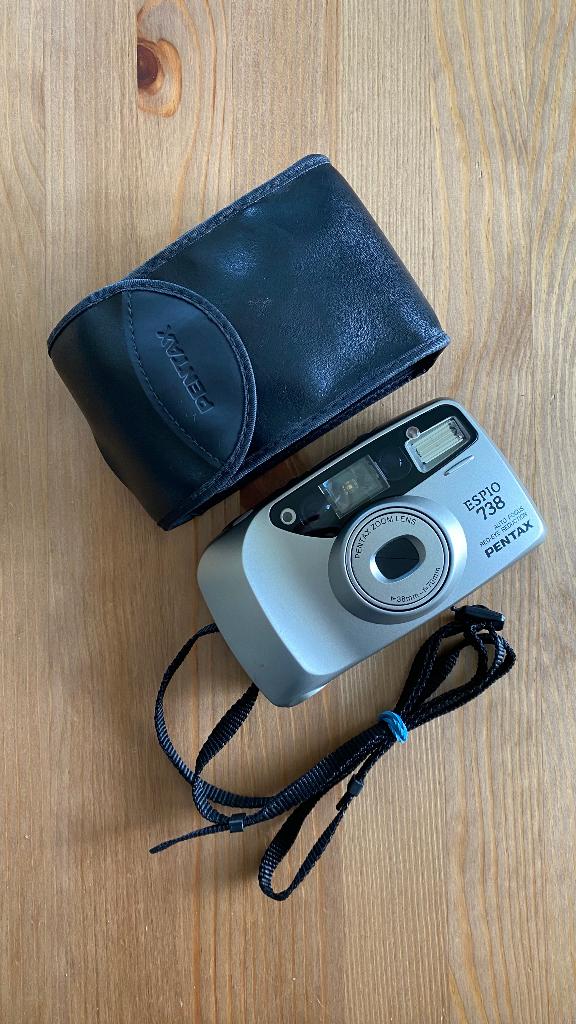 Pentax Espio 738 - Argentique compact avec ZOOM 35/70mm, TV, Hi-fi & Vidéo, Enlèvement ou Envoi, Comme neuf, Compact, Pentax