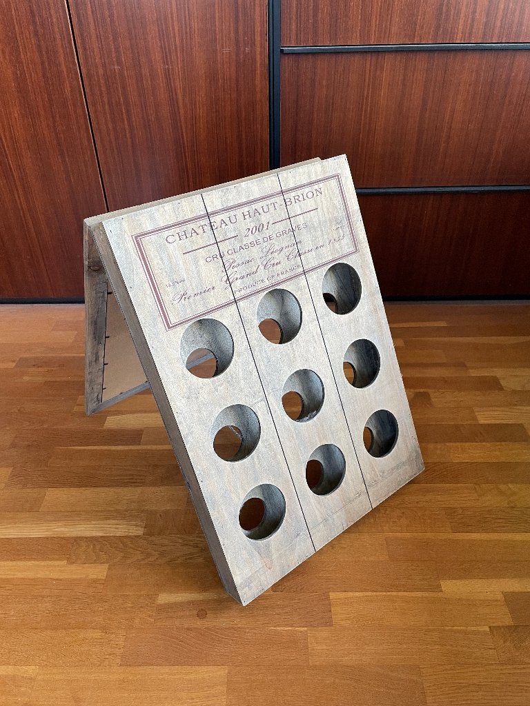 Decoratief houten wijnrek, Huis en Inrichting, Ophalen, Nieuw, Hout, 5 tot 15 flessen