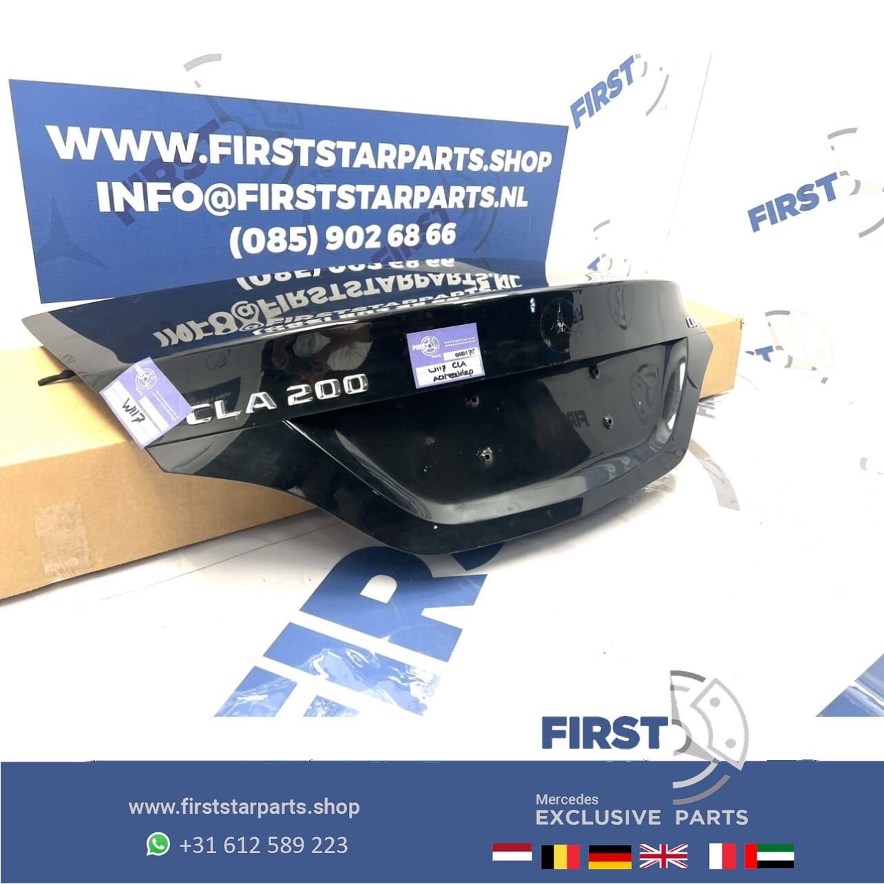 W117 C117 ACHTERKLEP ZWART CLA KOFFERBAK KLASSE SEDAN KOFFER, Gebruikt, -, Ophalen of Verzenden, -
