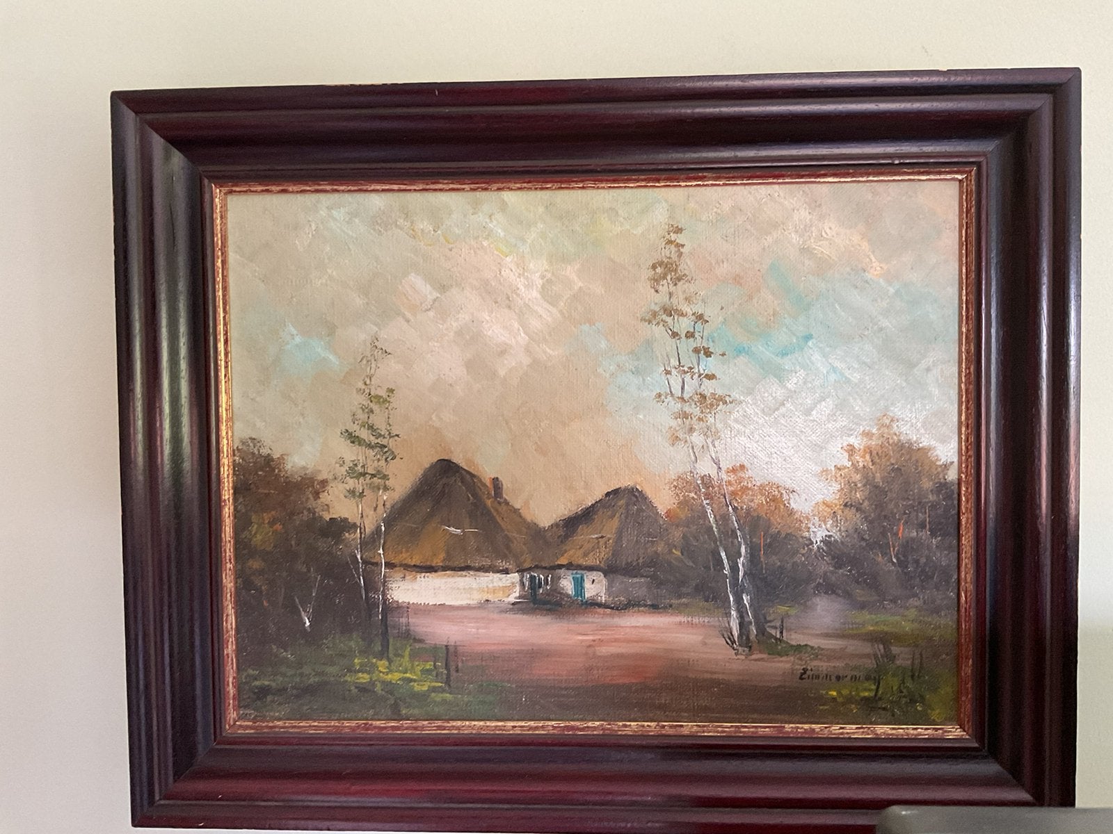 Schilderij Zimmerman, Ophalen