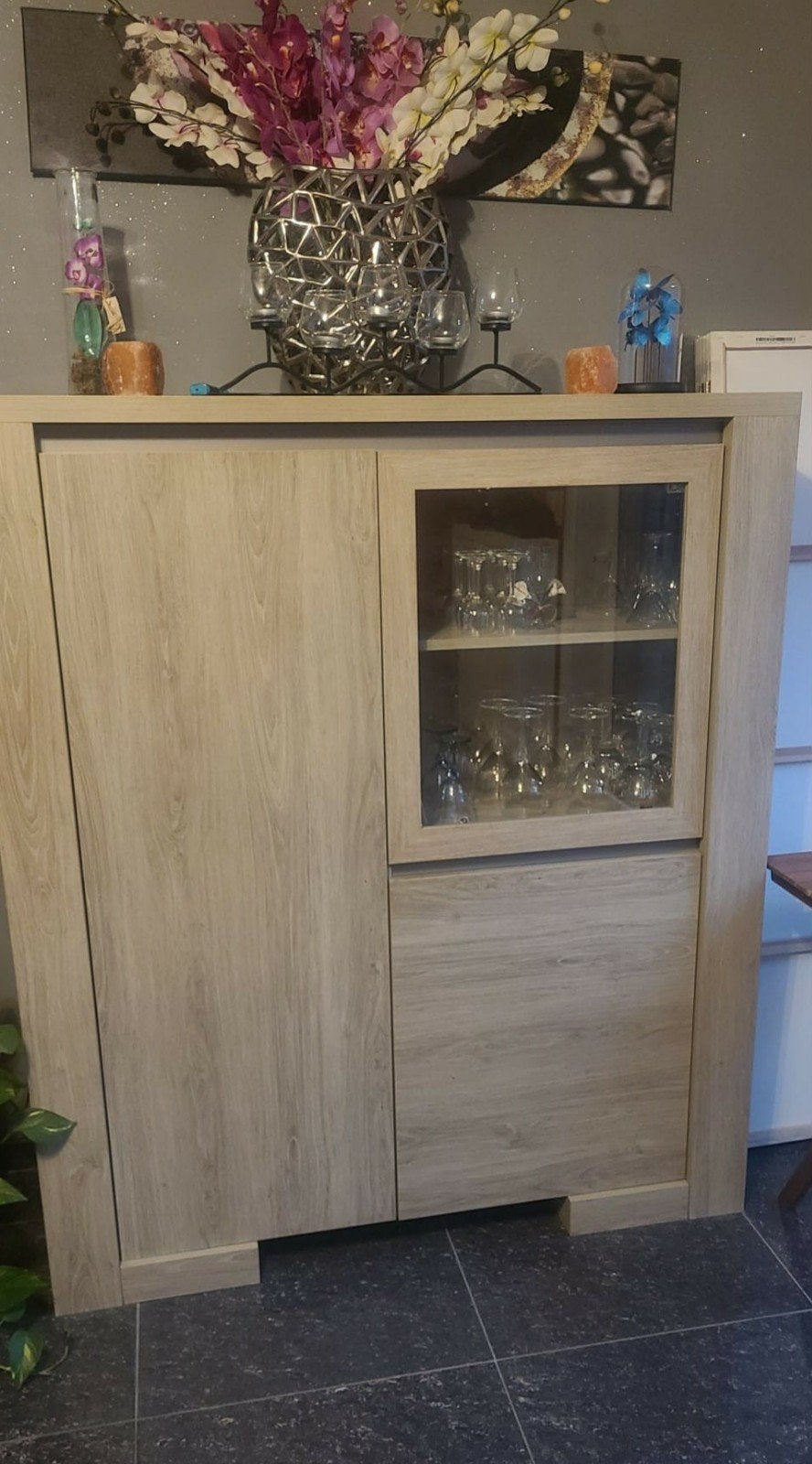 Meubles salle à manger,  dressoir et vitrine, Maison & Meubles, Armoires | Buffets, Enlèvement, Chêne
