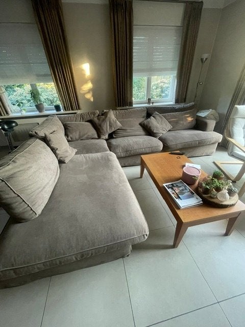 Zetel, Huis en Inrichting, Ophalen, Overige materialen, 100 tot 125 cm, Hoekbank