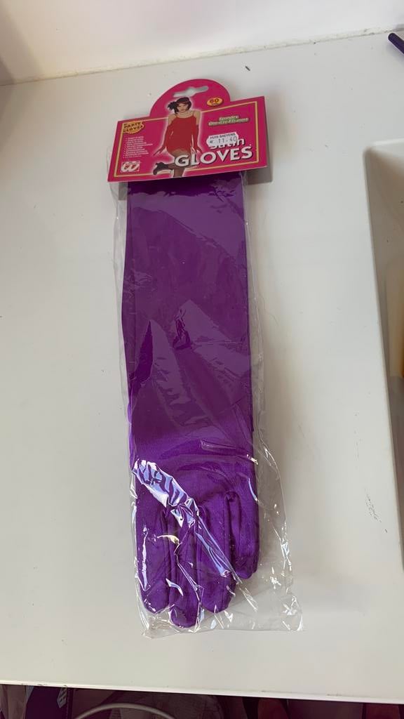 Prachtige satijnen handschoenen, Ophalen, Zo goed als nieuw