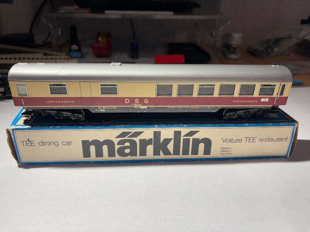 Märklin H0 4024 DSG Speisewagen+originele doos, Enlèvement ou Envoi, Courant alternatif, Wagon, Utilisé