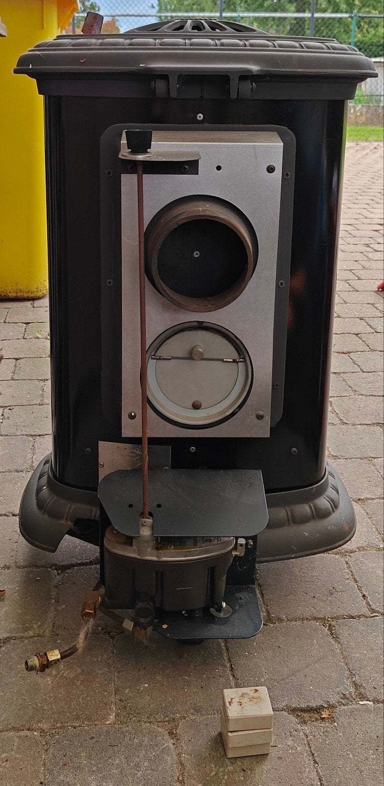 Gietijzeren kachel, Ophalen, Gebruikt, Overige brandstoffen, Vrijstaand