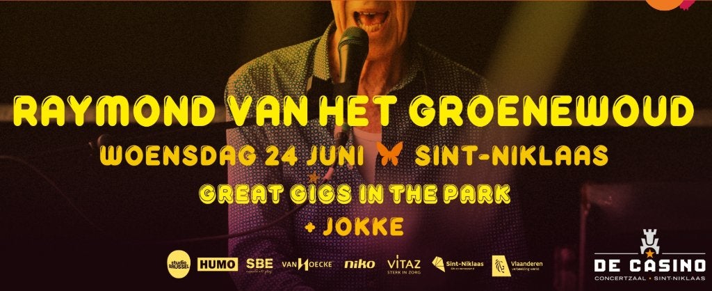Raymong Van Het Groenewoud ., Tickets en Kaartjes, Twee personen, Juni, Pop
