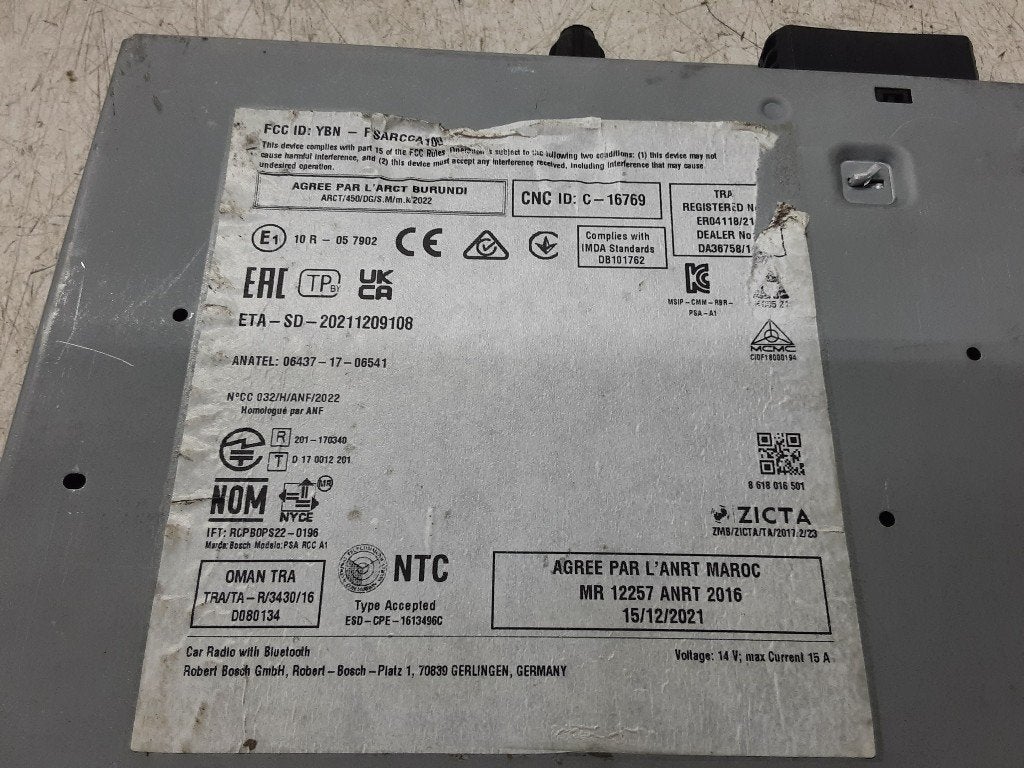RADIO Opel Corsa F (UB / UH / UP) (01-2019/-) (9847854380), Auto-onderdelen, Gebruikt, Opel, Opel Automobile GmbH, Kontakt-opel@opel.com