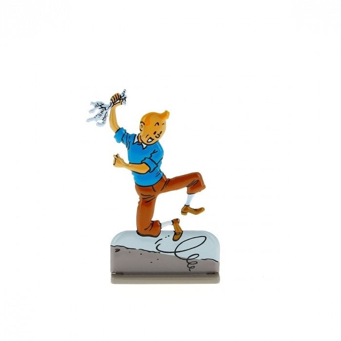 Figurine Tintin en métal (Hergé 2012 )., Verzamelen, Ophalen of Verzenden, Kuifje, Nieuw, Beeldje of Figuurtje