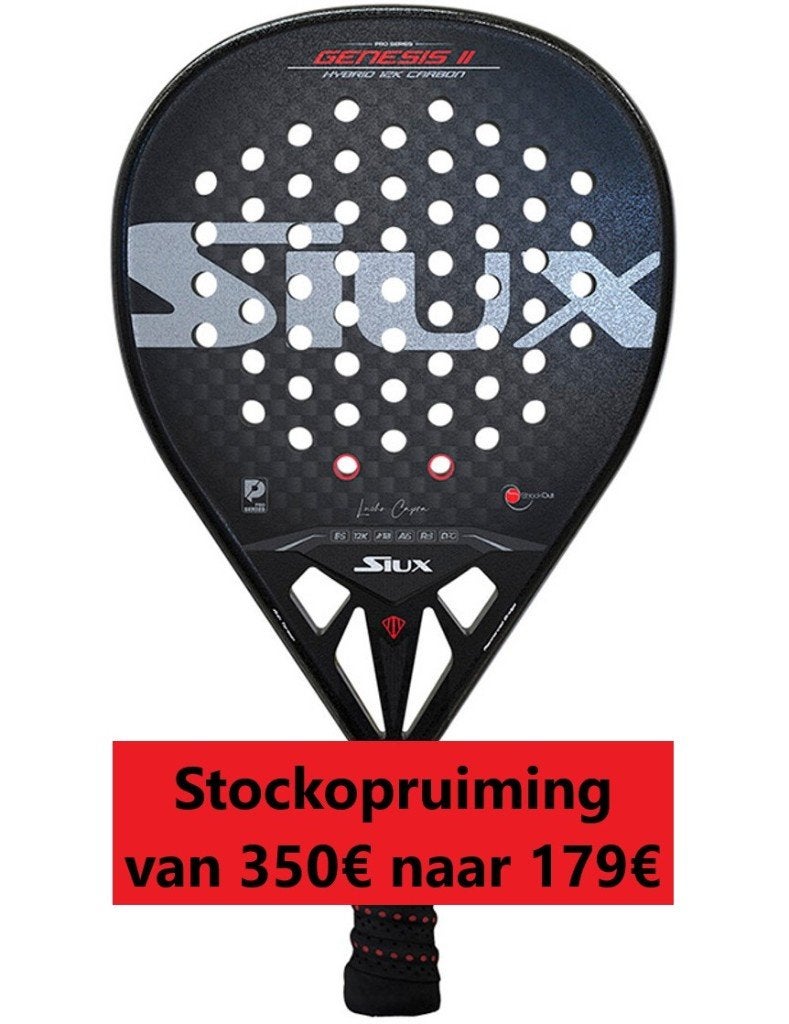 Nieuwe Siux Genesis II Hybrid 12K Lucho Crapa Pro padel, Ophalen of Verzenden, Nieuw, Padelracket