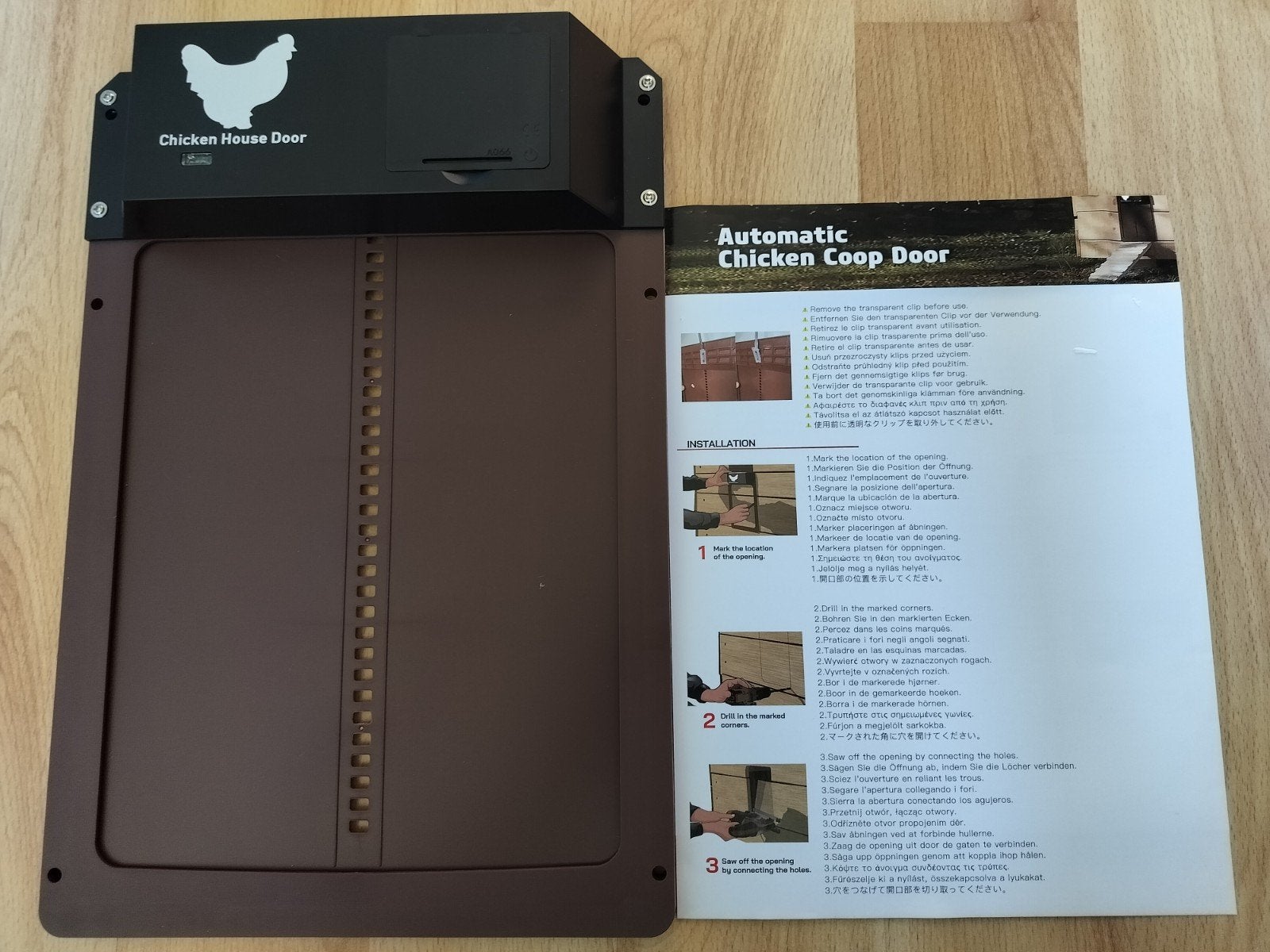 Automatische kippenluik, Animaux & Accessoires, Volatiles | Accessoires, Enlèvement ou Envoi
