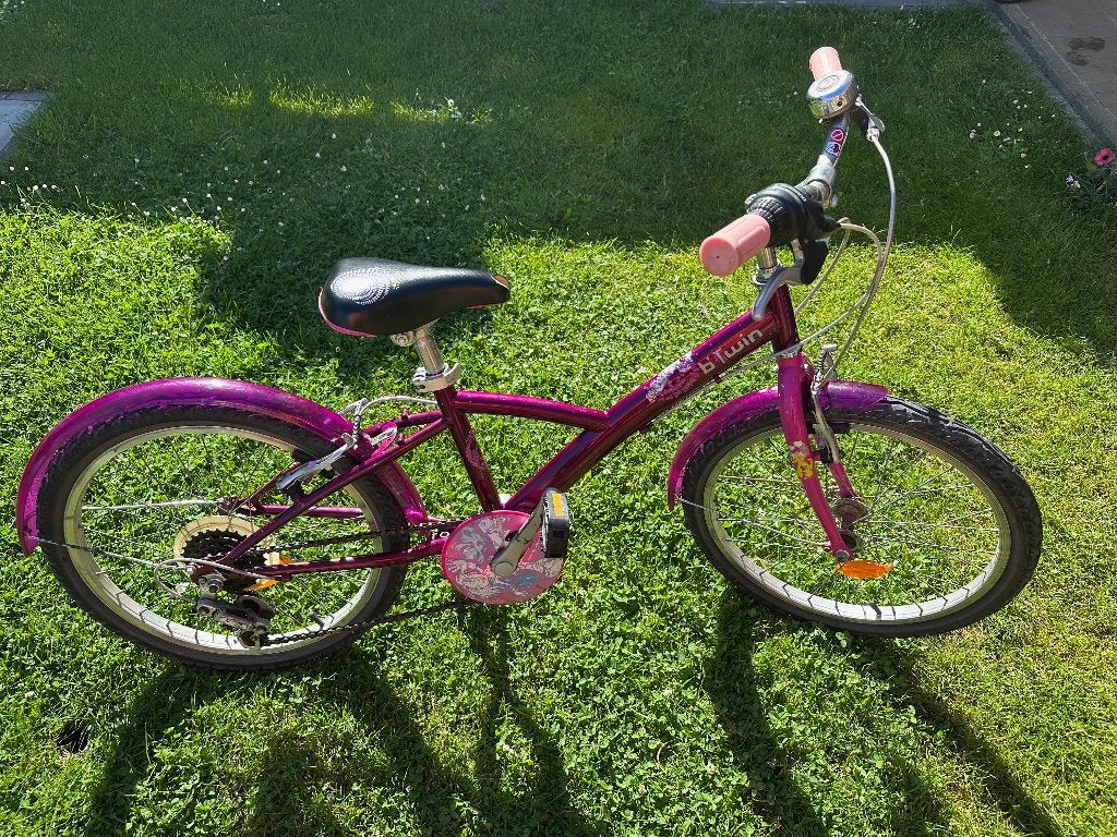 B'Twin Meisjesfiets 20 inch Roze, Ophalen, B'twin (Decathlon), Velgrem, Versnellingen