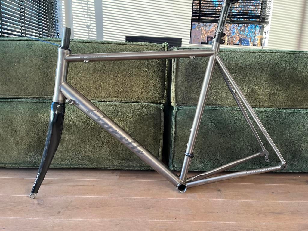 gazelle v8 titanium frameset, Fietsen en Brommers, Ophalen, Zo goed als nieuw, Frame