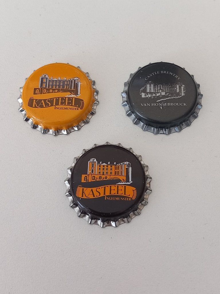 Kroonkurken : 3 X  KASTEELBIER, Verzamelen, Verzenden, Nieuw