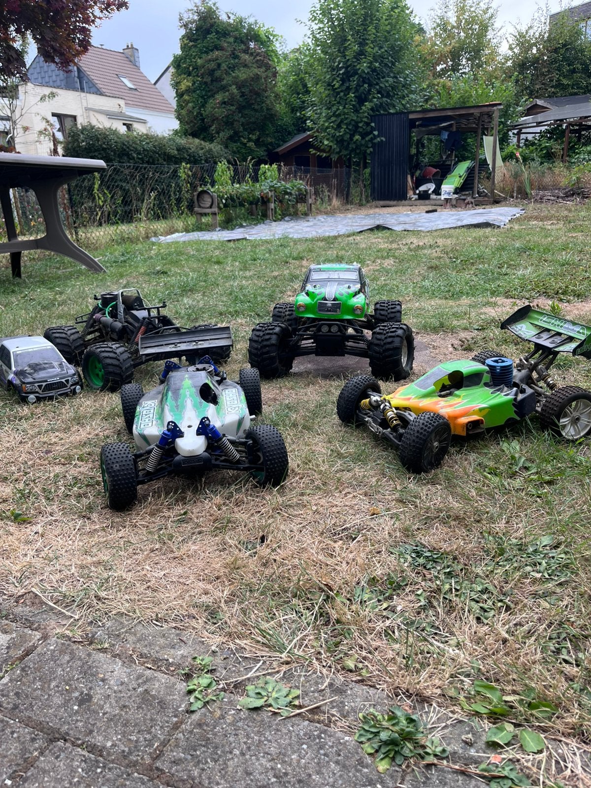 Buggy met monstertruck, Ophalen, Gebruikt