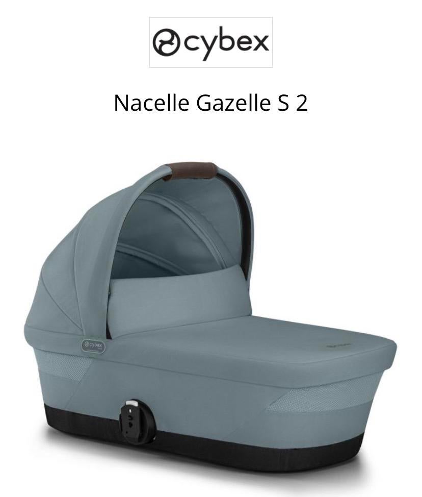 Nacelle Cybex Gazelle S 2 Taupe / Stormy Blue, Enlèvement, Neuf, Poussette, Autres marques