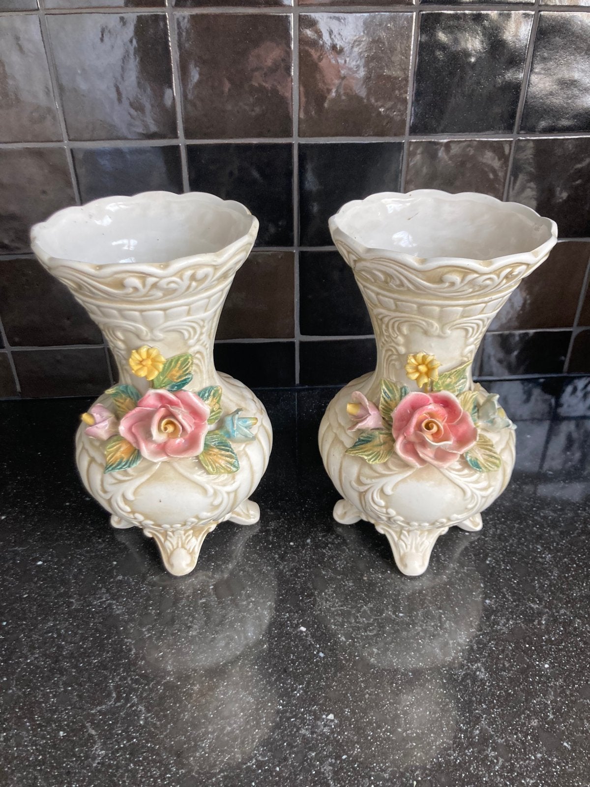 Capodimonte vazeb, Antiek en Kunst, Antiek | Keramiek en Aardewerk, Ophalen