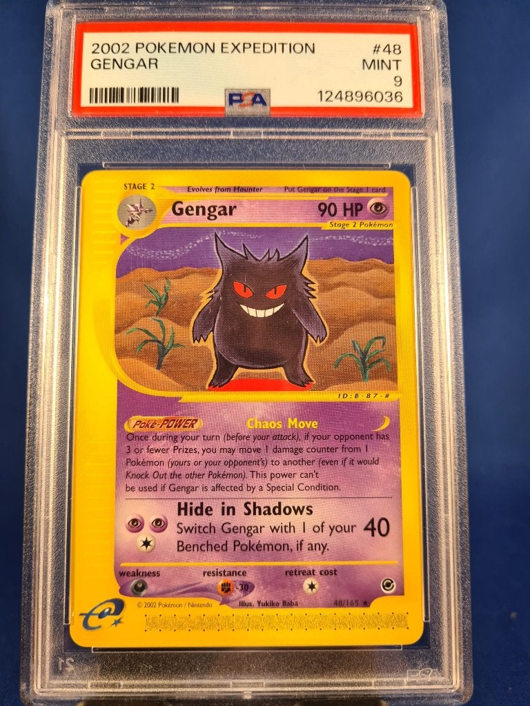 Gengar 48/165 - Expedition Base Set (PSA 9), Verzenden, Gebruikt