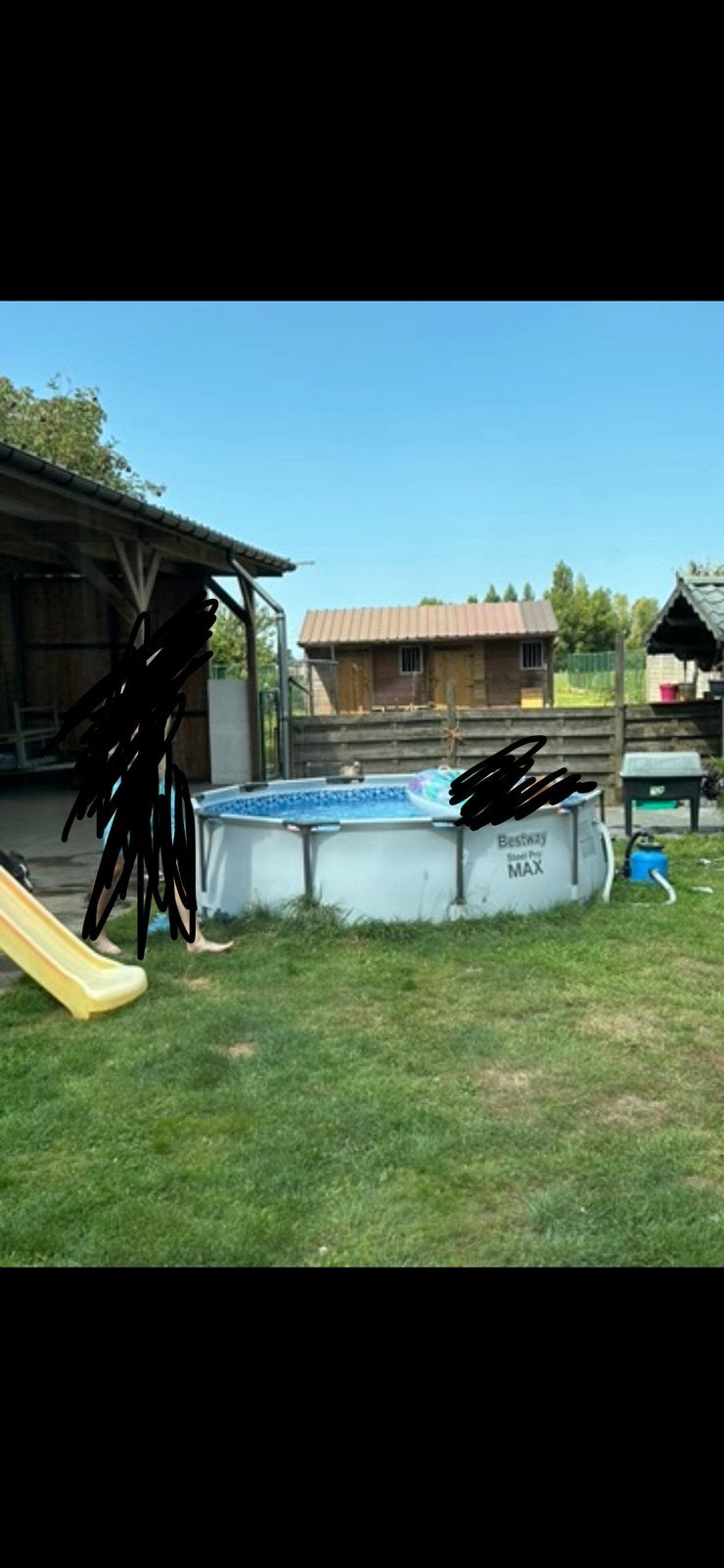 Bestway zwembad Steel Pro, Tuin en Terras, Zwembaden, Zo goed als nieuw, Ophalen