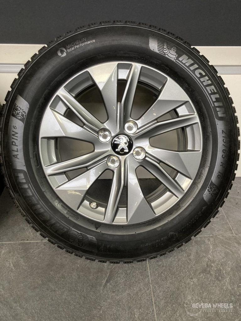 16” originele Peugeot 2008 (e) velgen + winterbanden 4x108, Auto-onderdelen, Banden en Velgen, -, Banden en Velgen, Gebruikt, 215 mm