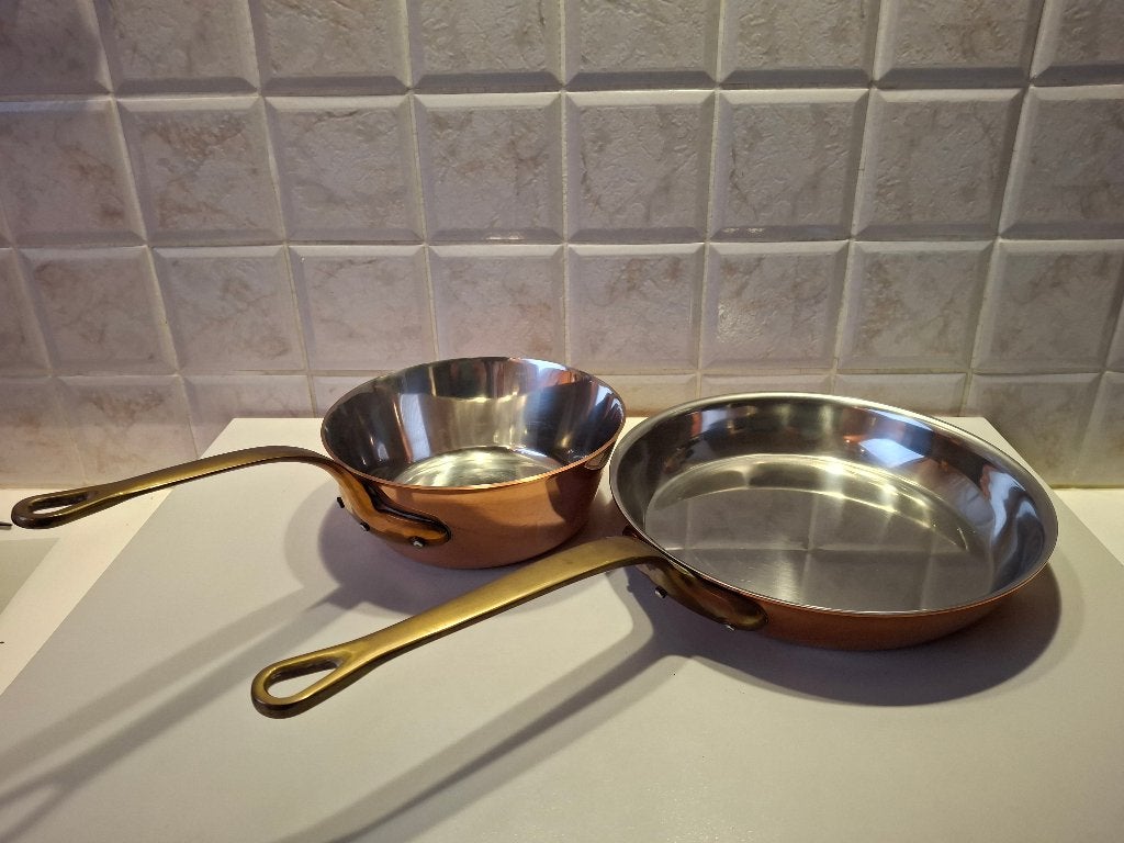koperen pannen, Ophalen, Zo goed als nieuw, Koper, Pannenset