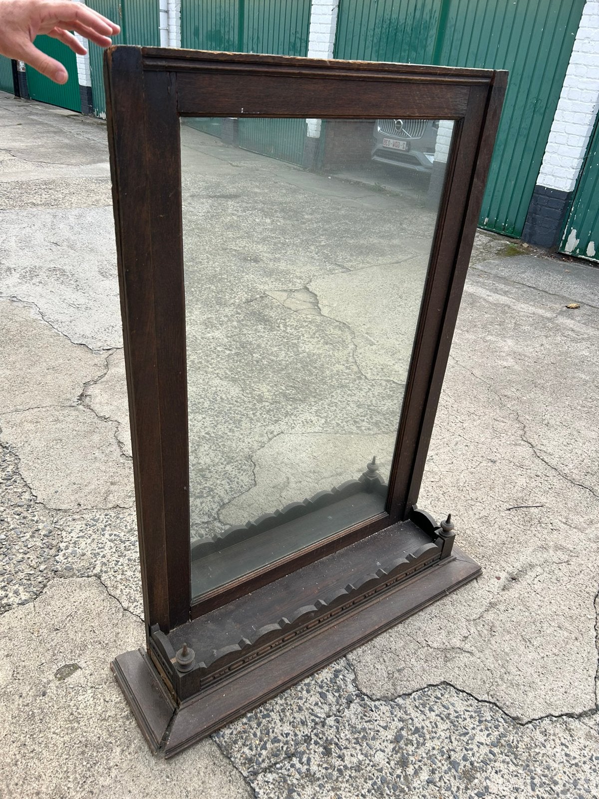 Grand miroir en bois massif, Enlèvement, 50 à 100 cm, 100 à 150 cm
