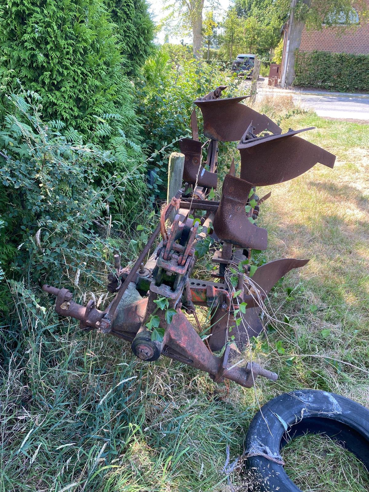 2 schaar ploeg voor tractor, Ophalen