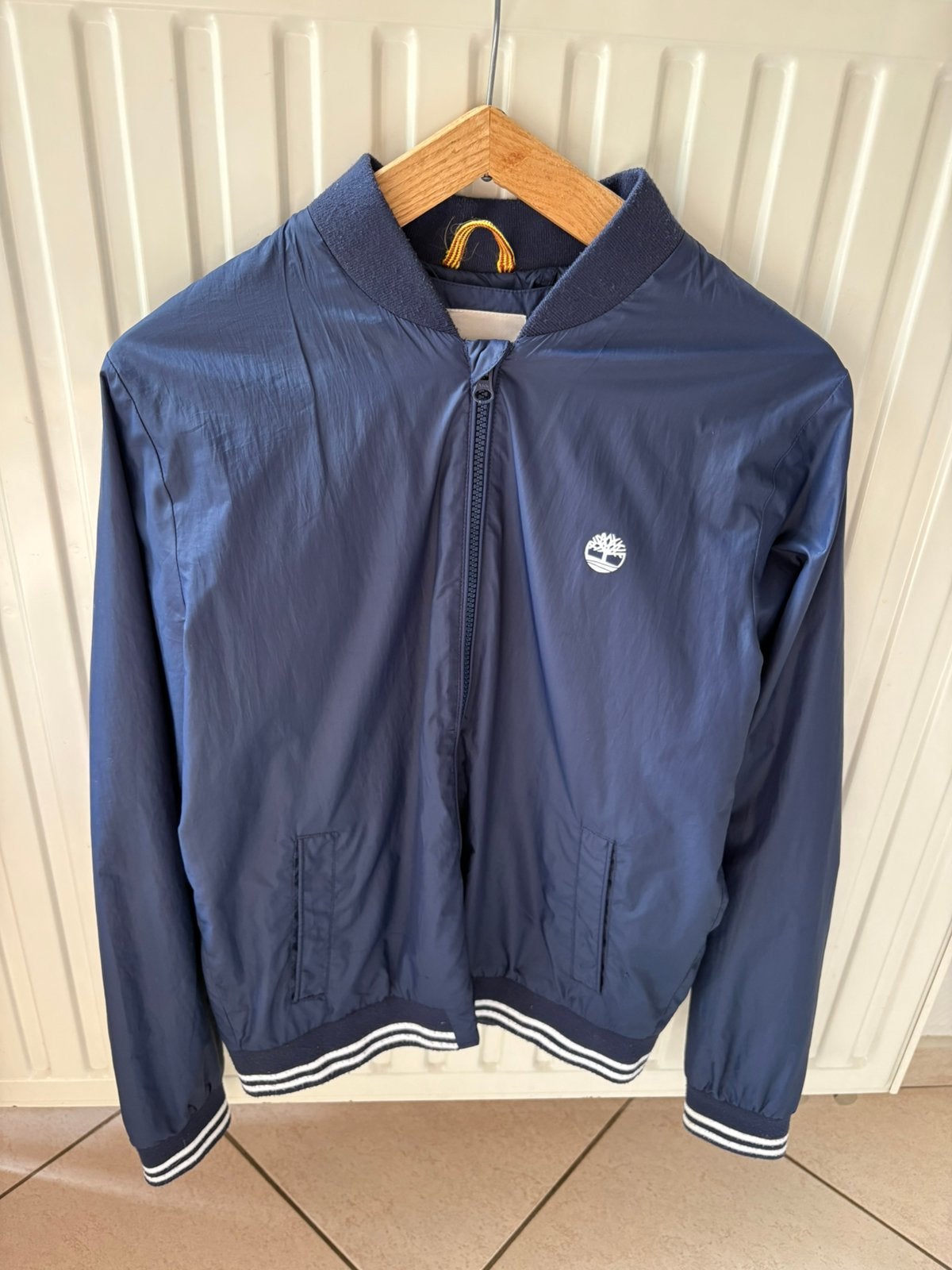Timberland blauwe regenjas voor jongens, mt 16 y / 176, Kinderen en Baby's, Ophalen of Verzenden, Zo goed als nieuw, Jongen, Jas