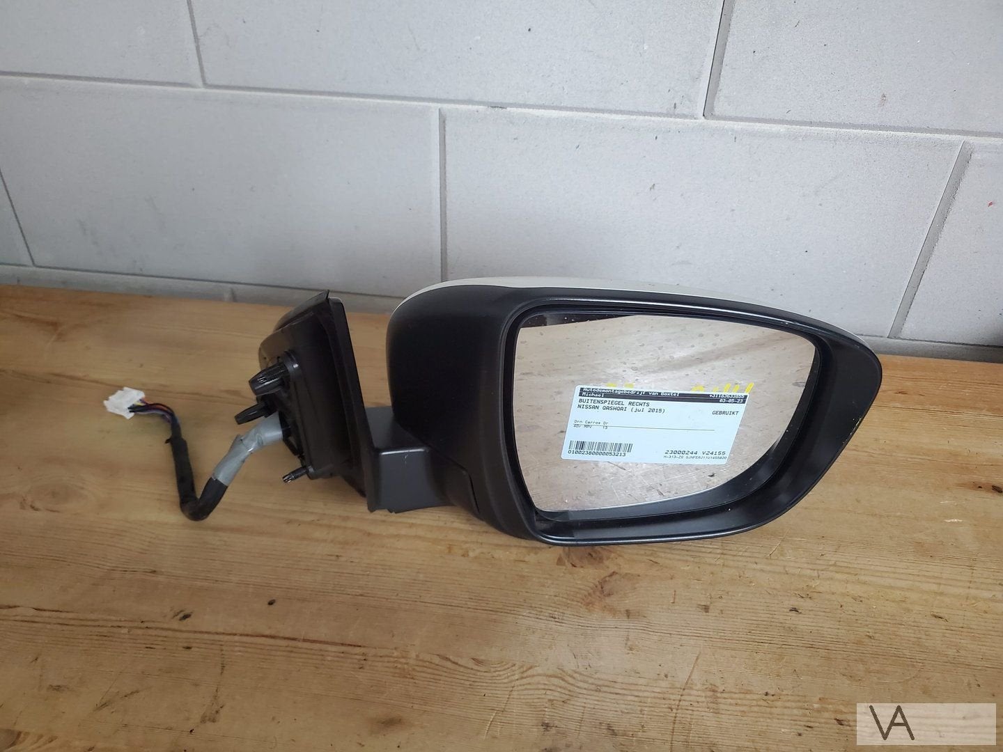 Nissan Qashqai 2013 - 2021 spiegel rechts MET CAMERA, Auto-onderdelen, Gebruikt, -, -, Ophalen of Verzenden