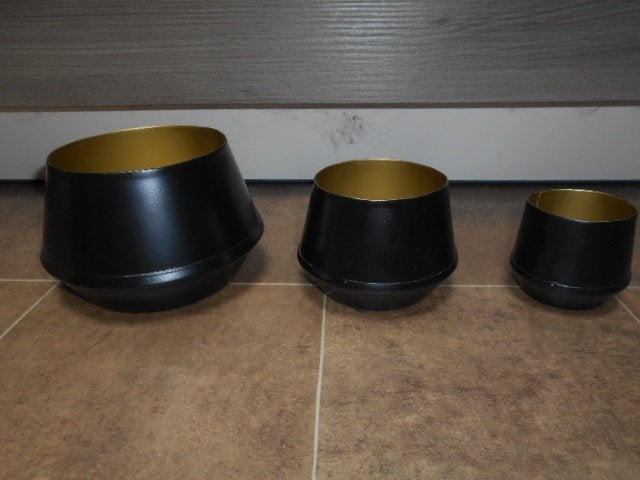 3 zwarte decoratie schaaltjes, Ophalen of Verzenden