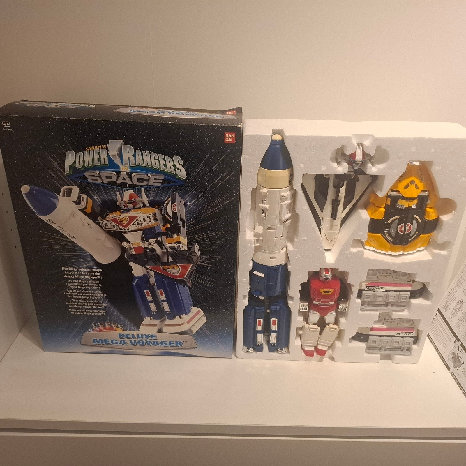 Power Rangers Space Deluxe Mega Voyager, Kinderen en Baby's, Speelgoed | Actiefiguren, Ophalen of Verzenden
