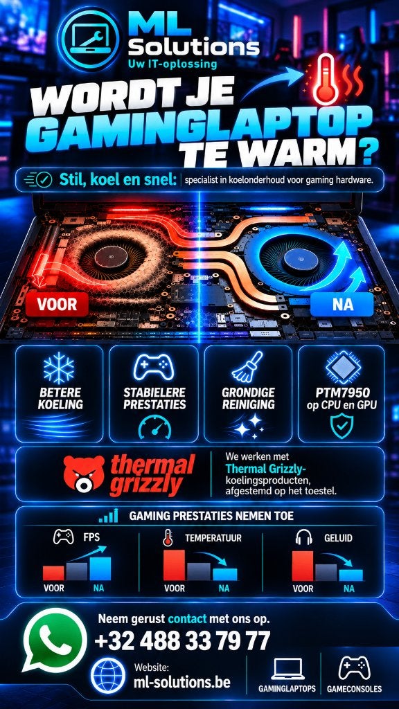 Haal Meer uit je Gaming Laptop of Gameconsole, Services & Professionnels, Se rend à domicile, PC