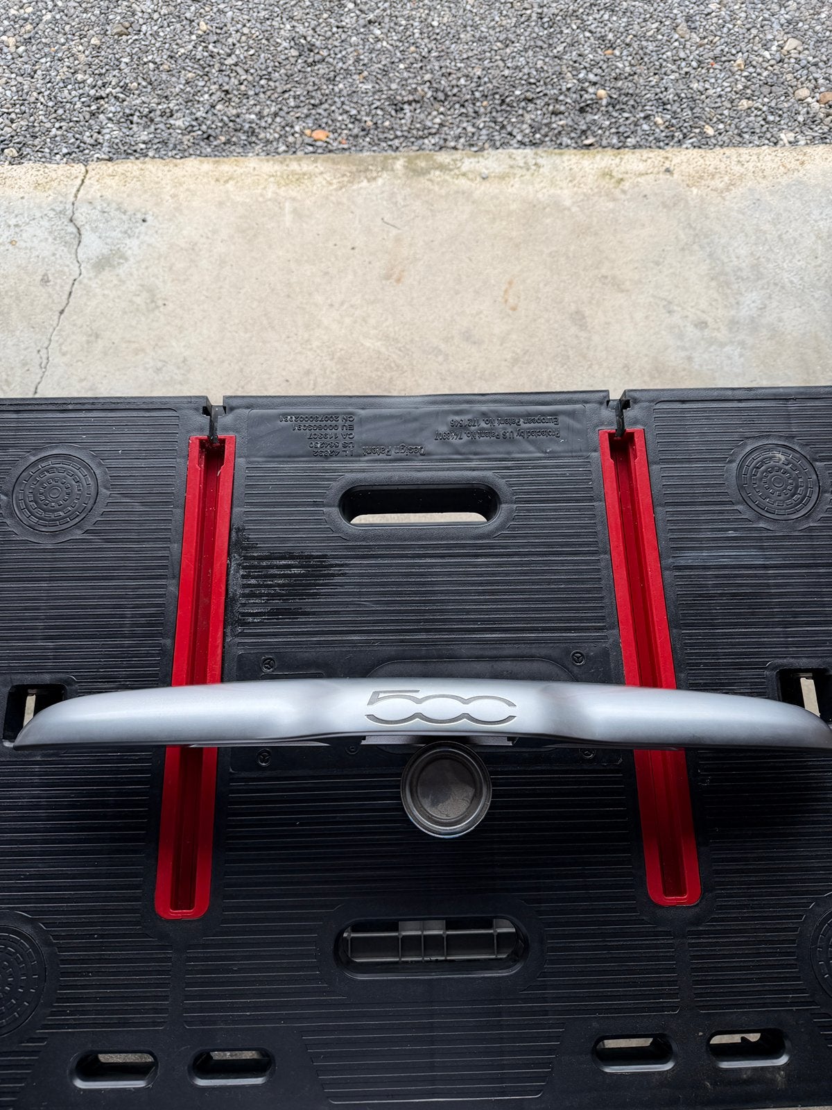 Fiat 500 achterklep handgreep compleet – origineel, Autos : Pièces & Accessoires, Carrosserie & Tôlerie, Enlèvement, Avant, Fiat