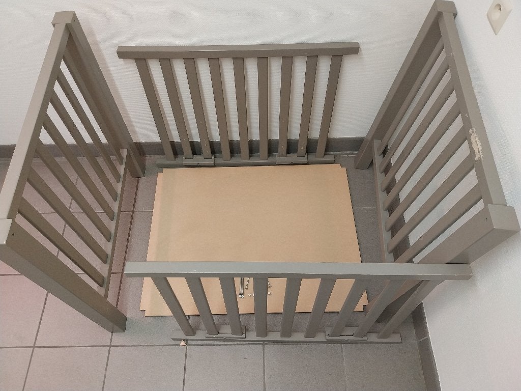 Parc pour bébés, Enlèvement, Utilisé, Rectangulaire, Réglable en hauteur