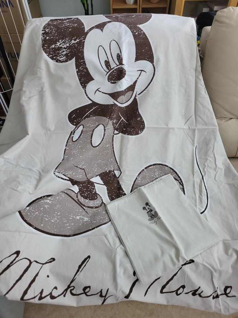 Housse de couette Mickey, Enlèvement ou Envoi, Beige, Housse de couette